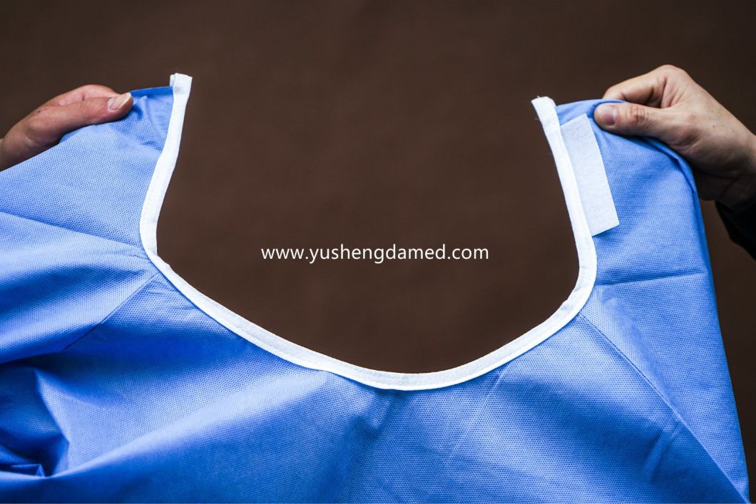 Anti-Permeated Soft Surgeon Polyethylene PE CPE PP Disposable Surgical Gowns