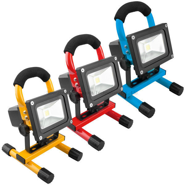 Long Working Time 10W LED Rechargeable Portable Flood Light