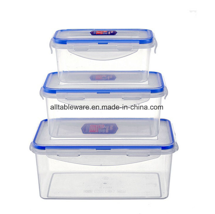 Rectangle PP Material Plastic Container for Food Storage 2500ml
