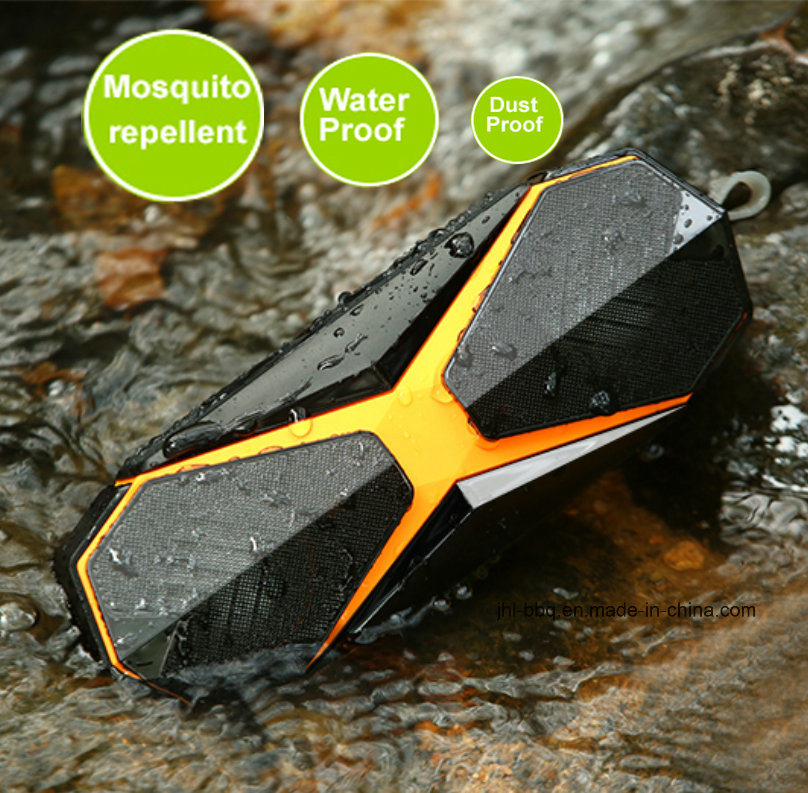 Electric Waterproof IP7 Dust Proof Mosquito Repellent with Bluetooth Speaker USB Power Supply TF Card Audio Play