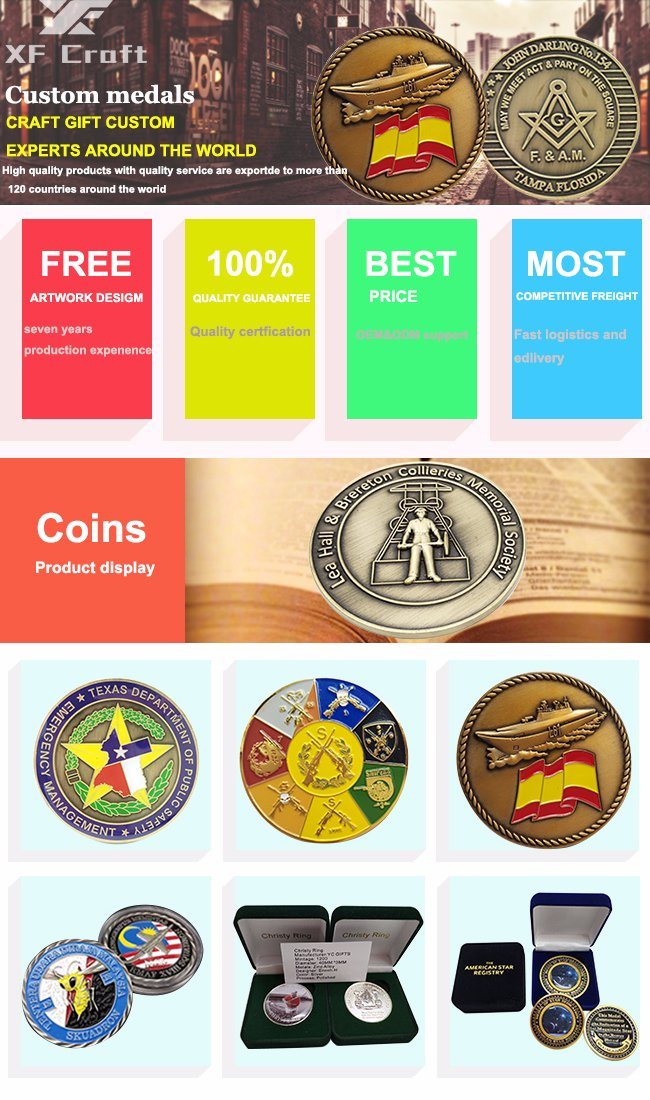 Professional Customized Souvenir Metal Challenge Coins (CO02-C)