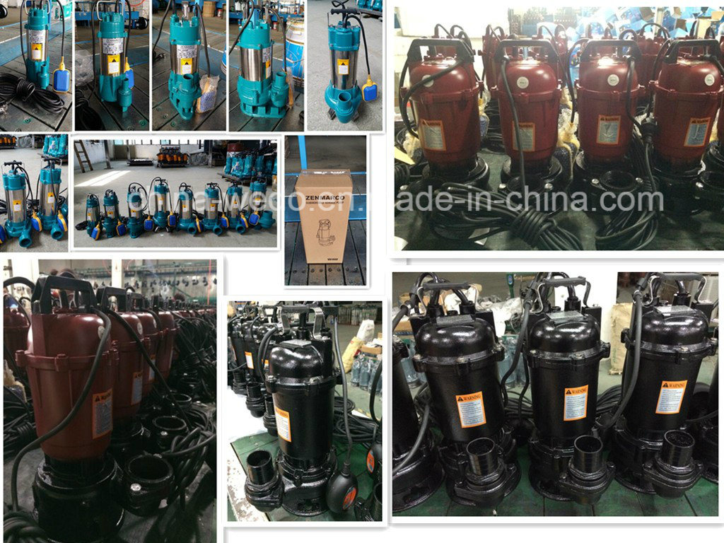 V Type Stainless Steel Sewage Submersible Water Pump for Irrigation