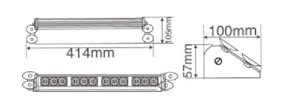 Car Interior Windscreen Mount LED Visor Light (SL332-V)