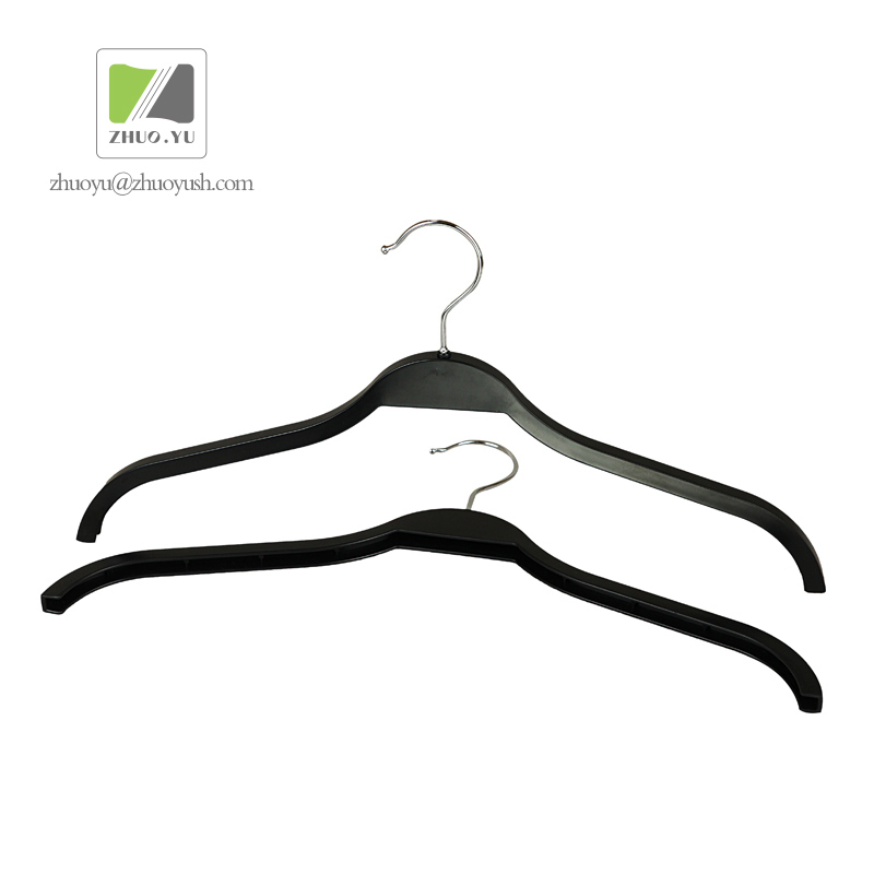 Cheaper PS Plastic Coat / Shirt / Garment Hanger for Brand Clothes