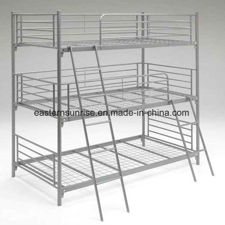 Cheap Price Knock Down Steel Metal Triple Bunk Bed