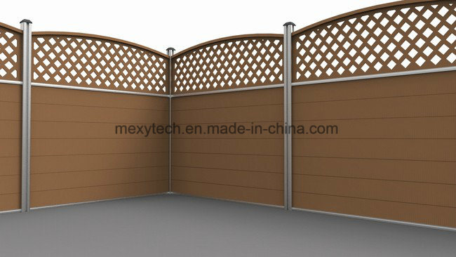 WPC Aluminum Fencing Panels Swimming Pool Fence for Balcony