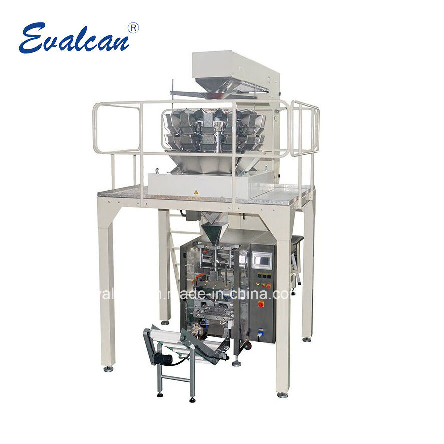 Fully Automatic Snack Puffed Food Weighing and Packing Machine with Multihead Weigher