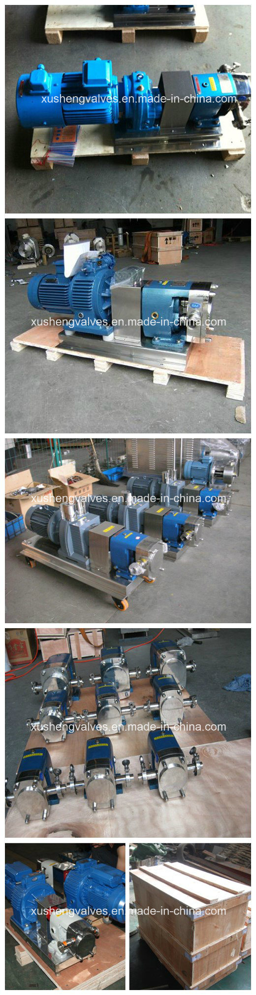 Zb3a-3 0.55kw Stainless Steel Hygienic Sanitary Rotary Lobe Pump