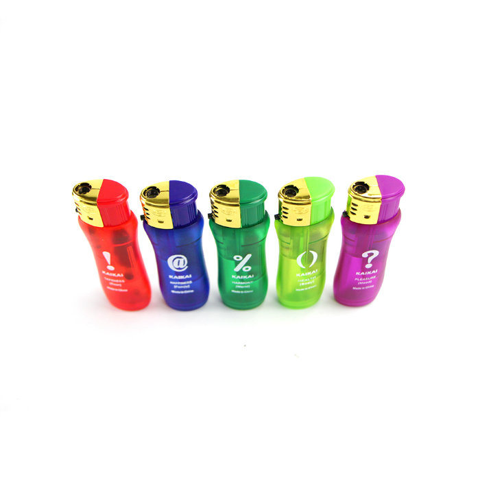 Most Popular Plastic Transparent Colorful Cigarette LED Lighter