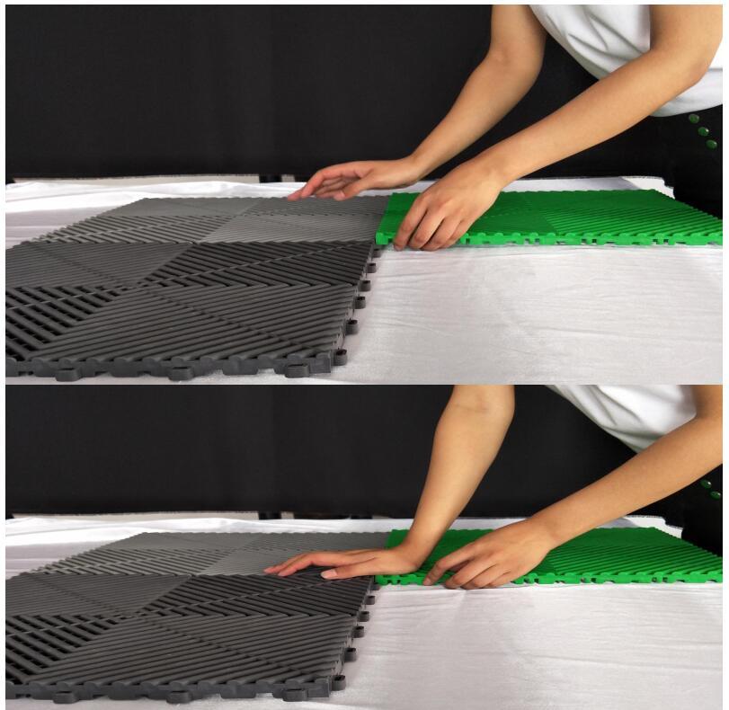 PP/PVC Anti-Slip Rubber/Plastic Garage Floor Mat