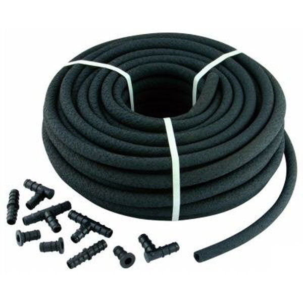 Black Rubber Garden Irrigation Watering Soaker Hose