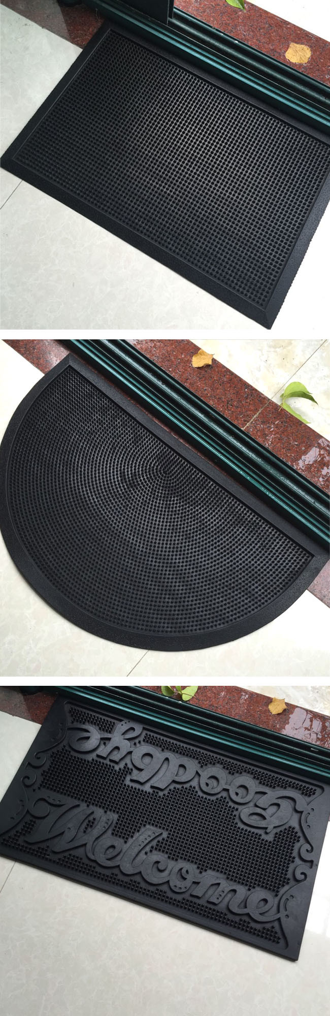 Anti Slip Entry Outdoor Indoor Welcome Entrance Door Floor Rubber Matts