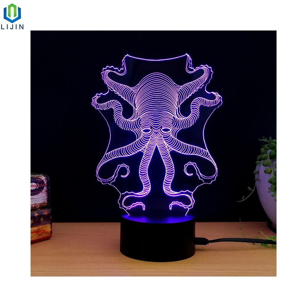 Illusion Desk Lamp Acrylic 3D LED Night Lights