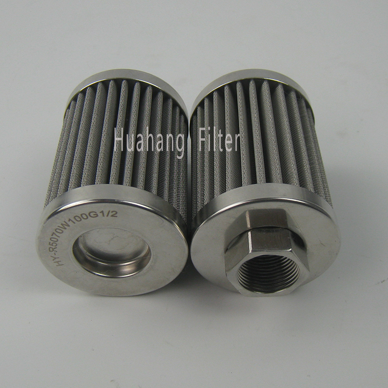 Stainless Steel Industrial Suction Filter hydraulic Oil Filter Element (HY-R5070W100G1/2)