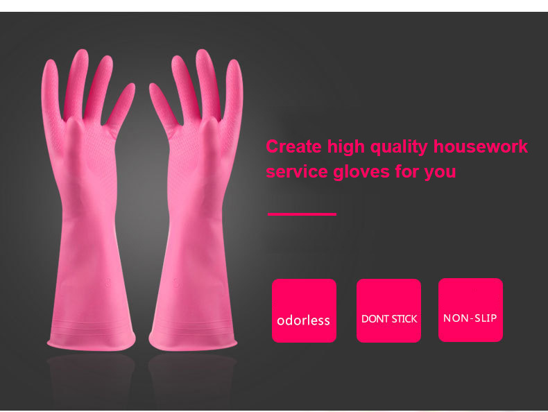 Hand Color Household Cleaning Gloves Laundry Washing Durable Waterproof Household Gloves