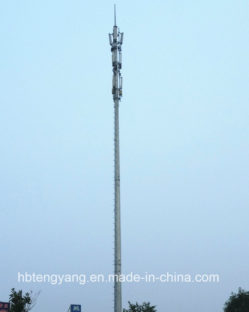 Telecommunication Steel Monopole Antenna Tower