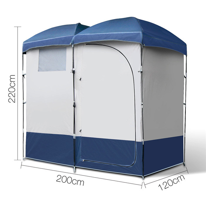 Portable Shelter Camping Changing Toilet Room Camouflage Outdoor Privacy Waterproof Easy Open Shower Tent
