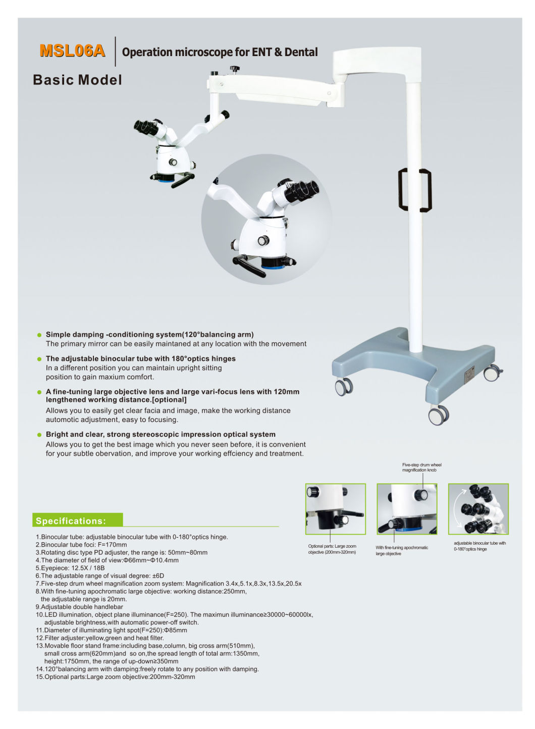 Medsinglong Dental Microscope Msl06 Series (5 models)