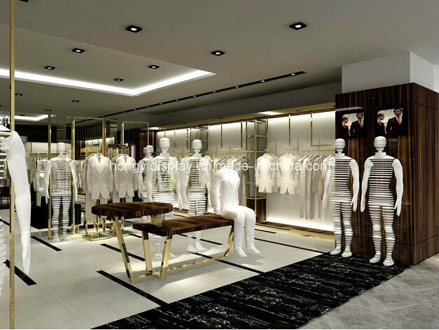 Luxury European Style Display Fixtures for Men Clothing Retail Shop