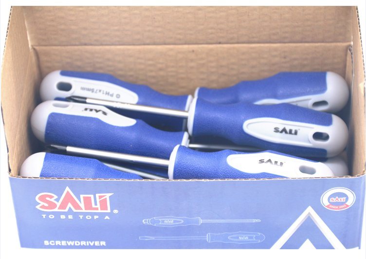 Sali Cr-V Steel Shaft PP+TPR Handle Heavy Duty Screwdriver