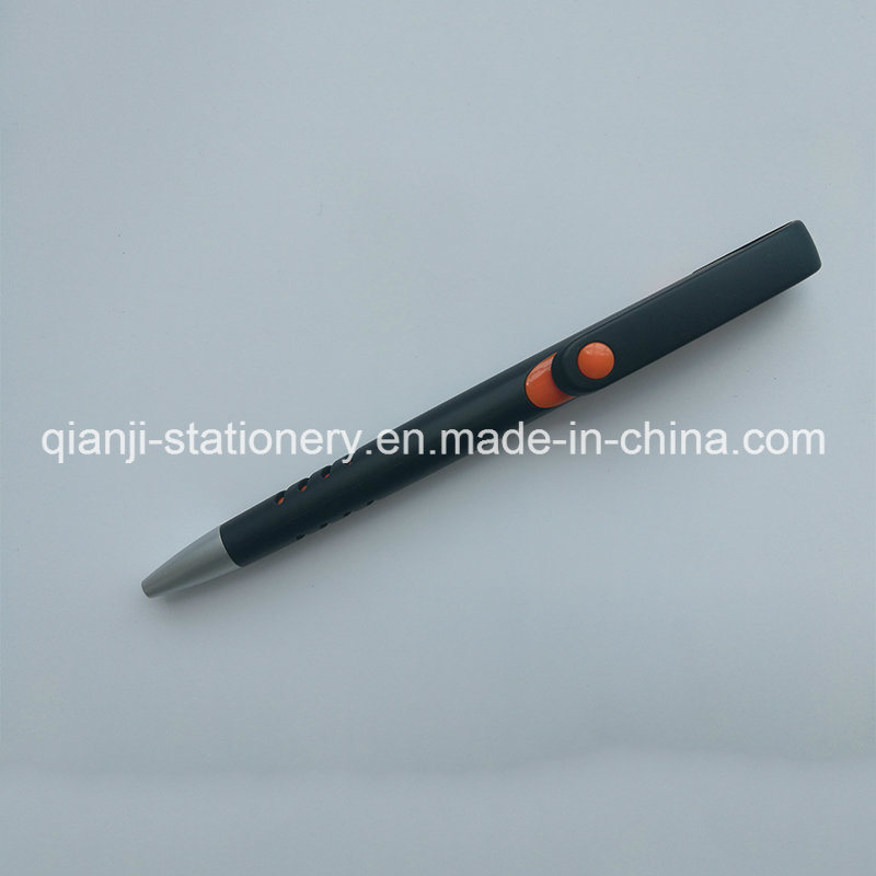 Black Plastic Promotional Pen with Logo (P1001C)