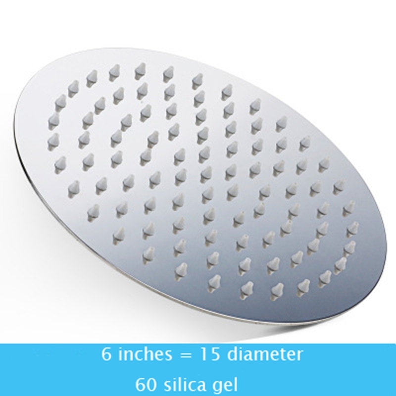 Rainfall Round Top Over Head Stainless Steel Shower Head Bathrrom Showerheads