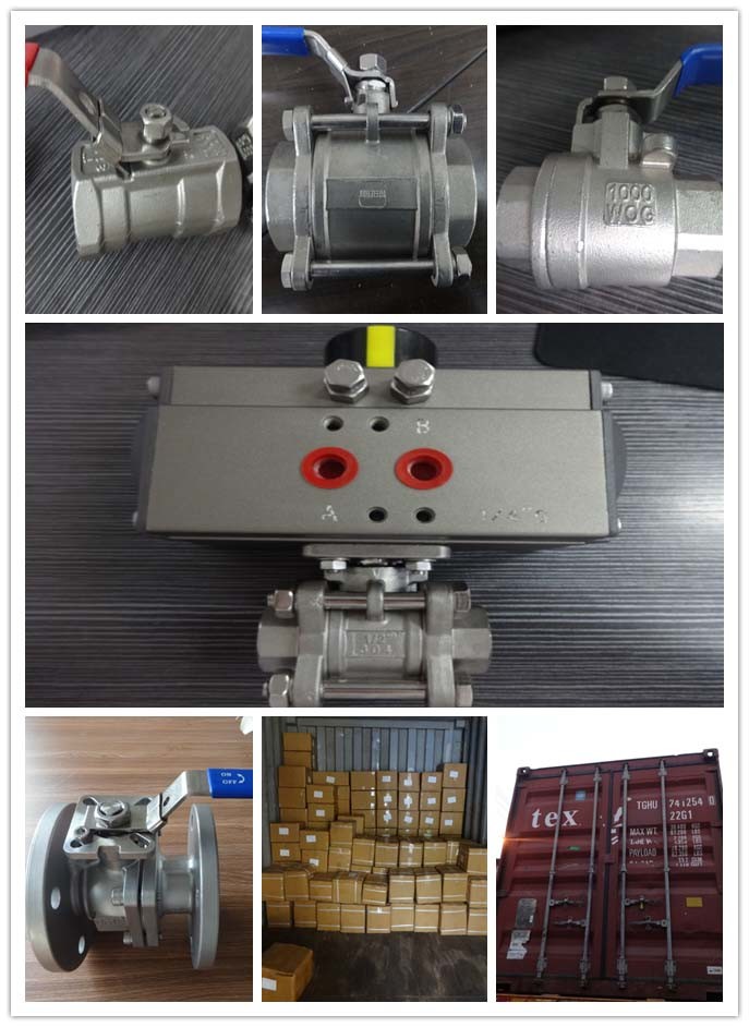 2PC Female Thread Ball Valve with Pneumatic Components