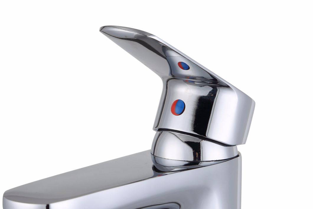 Chromed Single Handle Zinc Alloy Basin Faucet 3012y