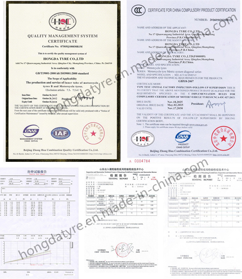 Professional Manafuture Motorcycle Parts Tricycle Tyre ECE Certificate 4.00-8