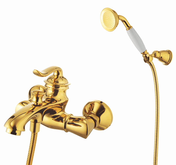 New Design Antique Brass Shower Bath Mixer & Faucet (ZF-276)