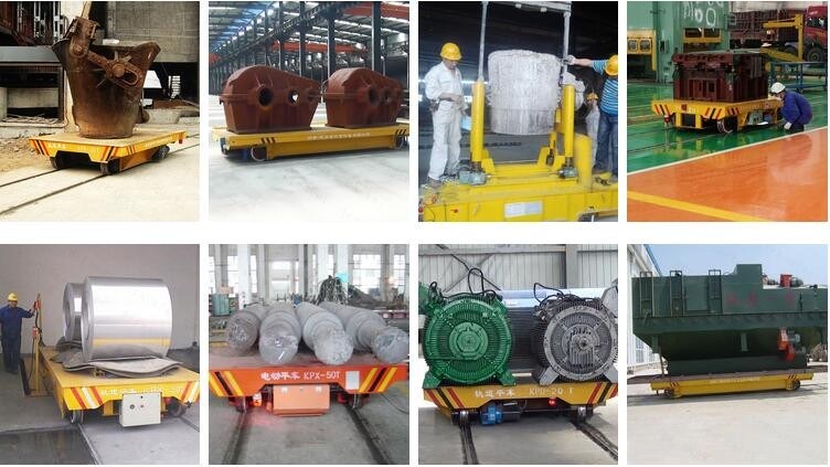 40t Cable Drum Powered Transfer Trolley Applied in Steel Factory