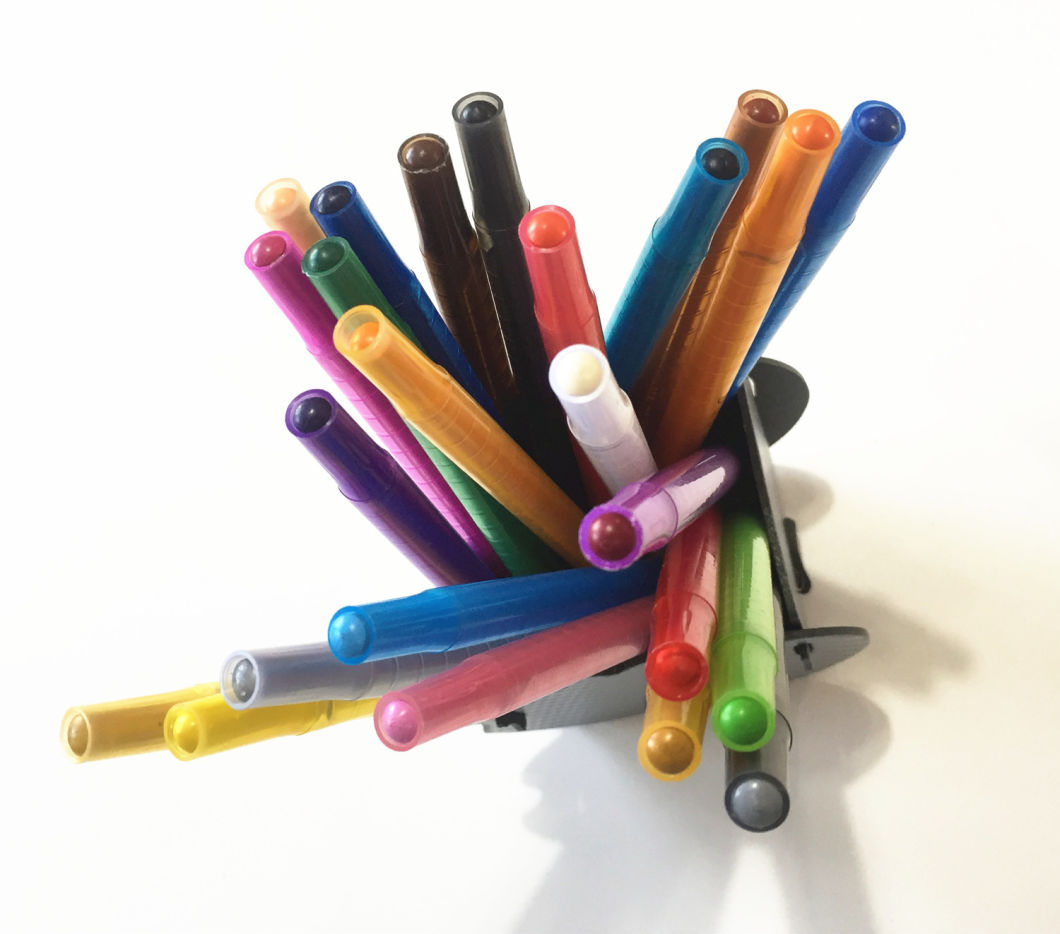 Non-Toxic Clear Plastic Twistable Wax Crayons Pen Set