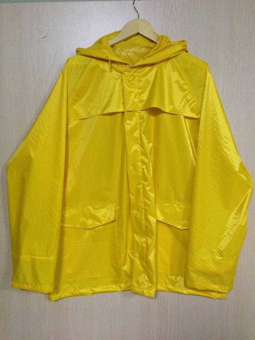 Yellow Fashion Waterproof Outdoor Uniform Raincoat