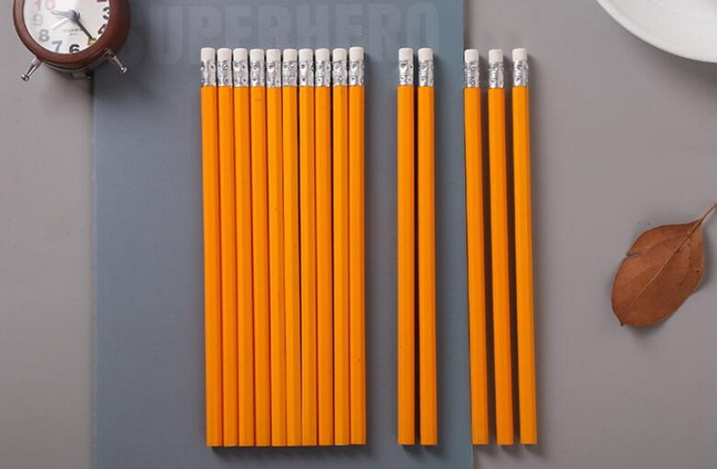 High Quality Wooden Pencil Hb with Eraser Tip