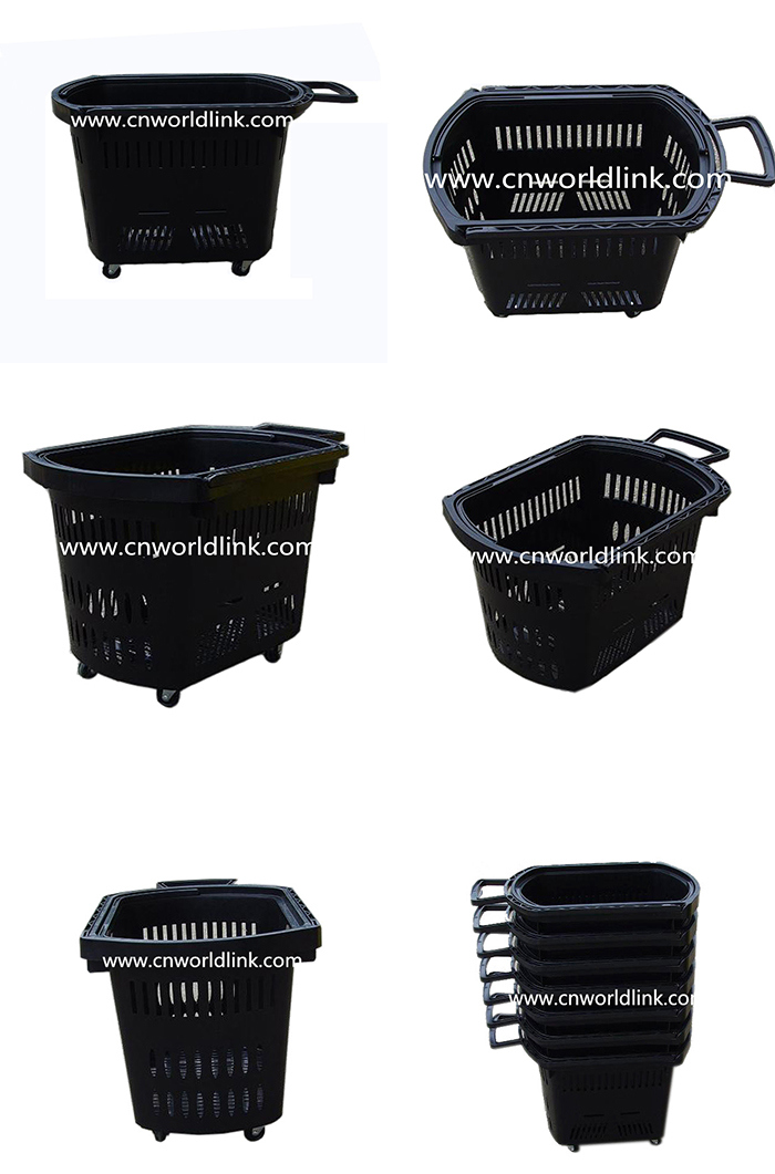 Supermarket Wholesale Plastic Moving Cheap Basket for Shopping