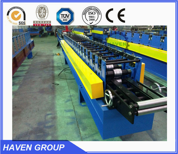 Hydraulic cutting steel truss c purlin roll forming machine