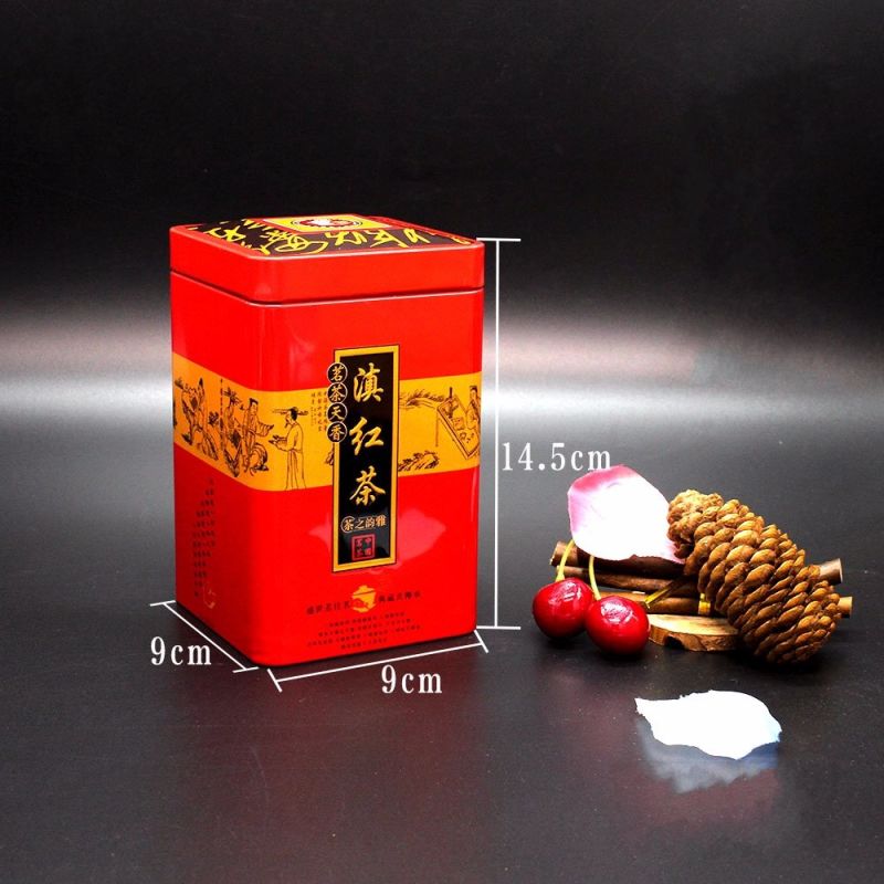 Tea Tin Box Tea Caddy Coffee Metal Cans Canister