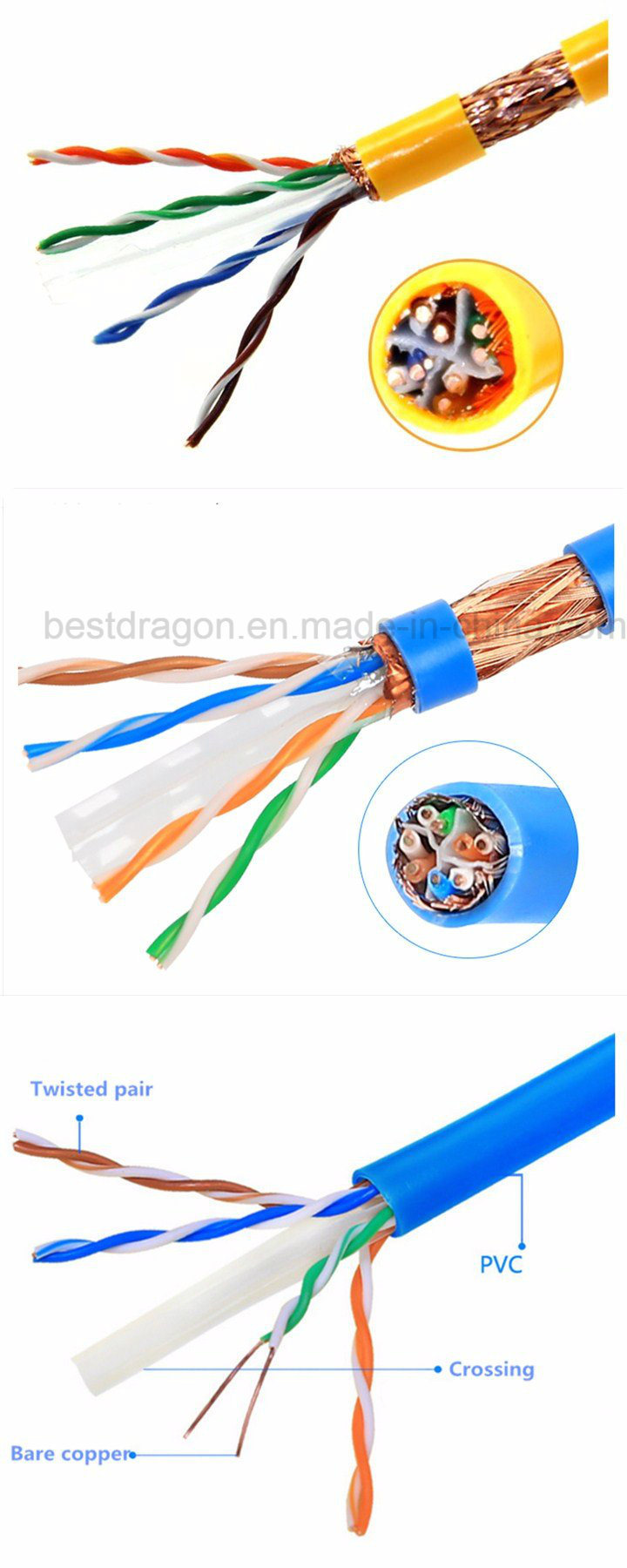 LAN Cable Indoor UTP Cat5e CAT6 Cat7 RJ45 Ethernet Network Cable