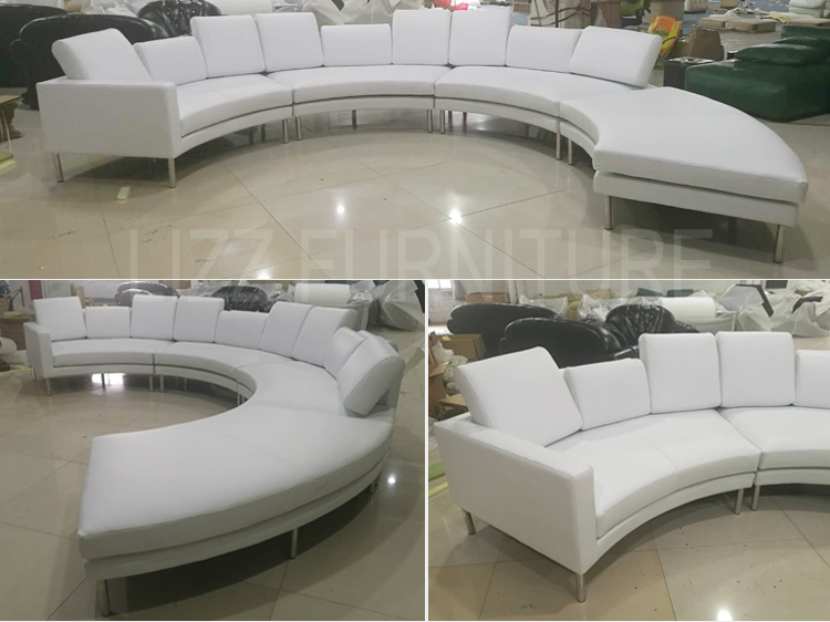 Modern Home Furniture Half Round S-Shape Sofa