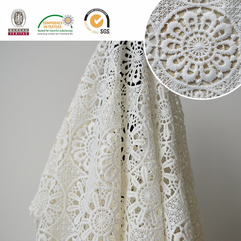 Newest Popular Lace Fabric Wtih Neat Floral Pattern, Textile and Bridal E20044