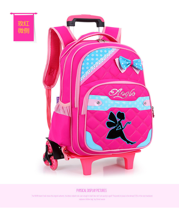 Top Quality Student Bag Trolley Backpack School Bag