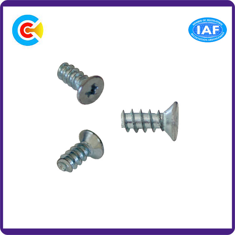 Carbon Steel4.8/8.8/10.9 Fastener Flower Countersunk Head Self-Tapping Screws for Kitchen/Cabinet/Furniture