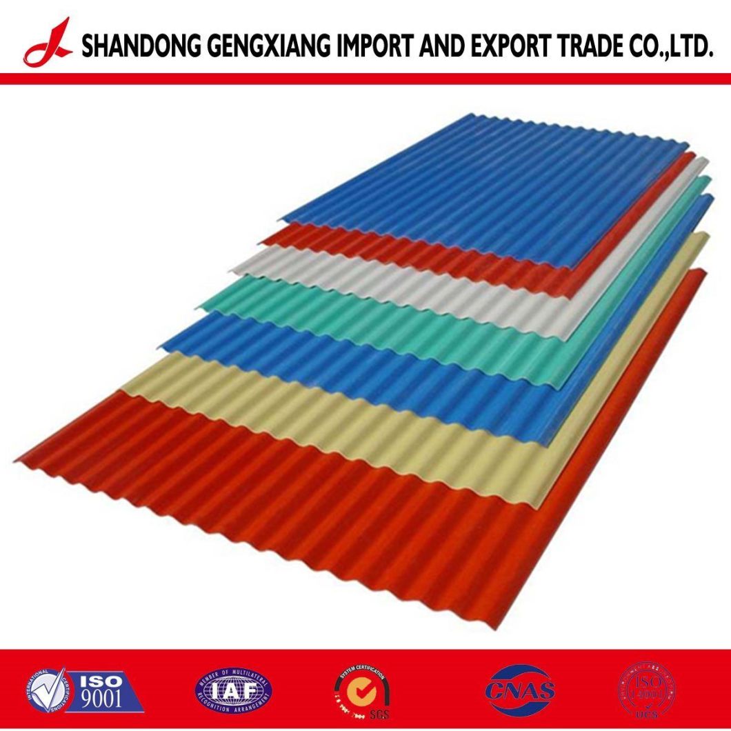 Colored Galvanized Steel Corrugated Sheet Plate