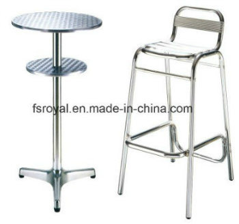 Chrome Aluminium Bar Chairs Matel Barstool