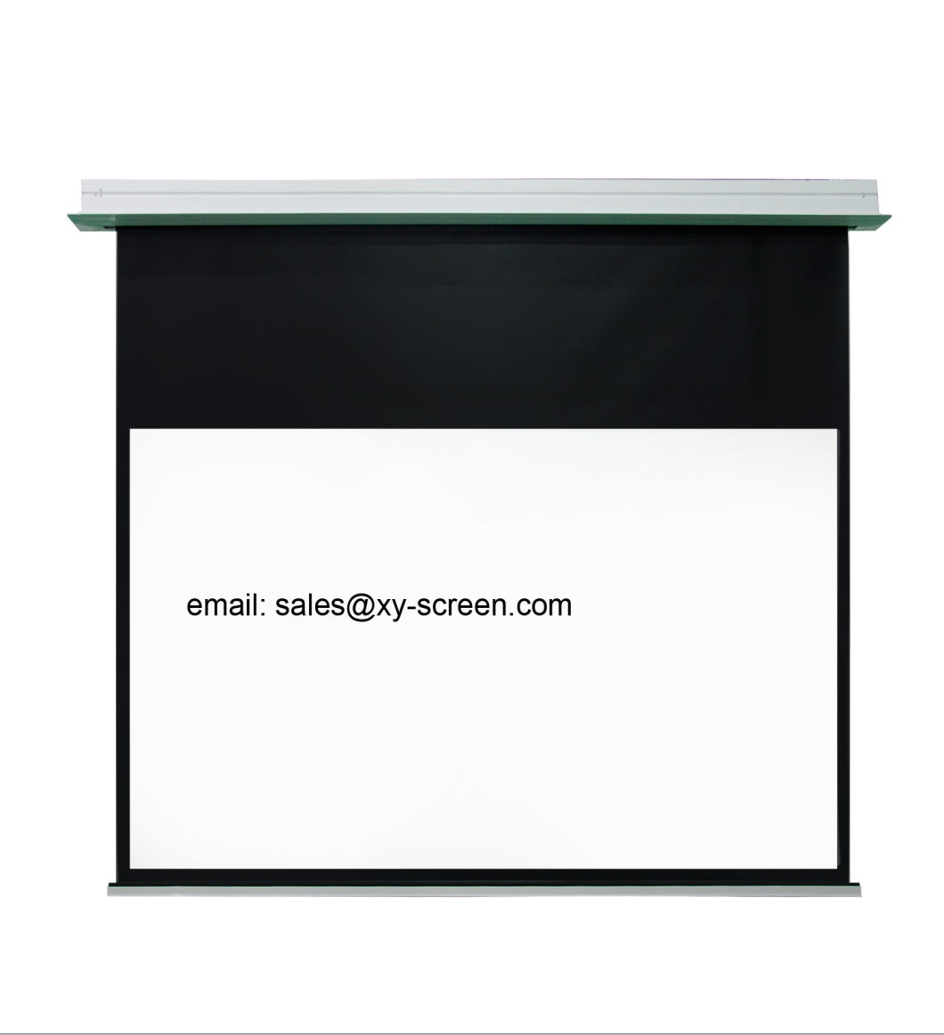 Embedded Ceiling Luxury Projection Screen Ce UL Certificated