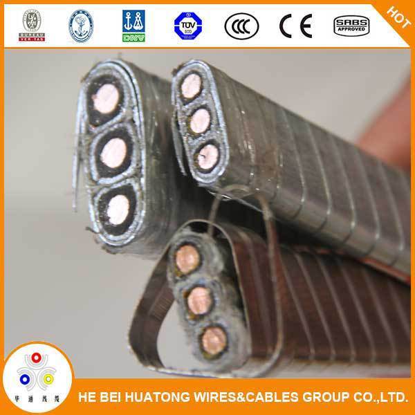 AWG Standard Flexible Rubber Copper Conductor Electric Power Submersible Cable