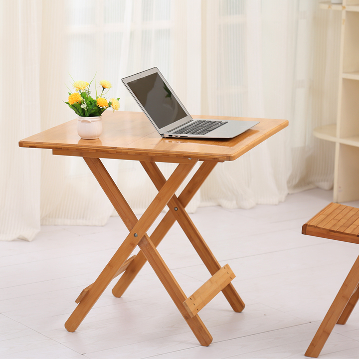 Folded Table Solid Wood Bamboo Table