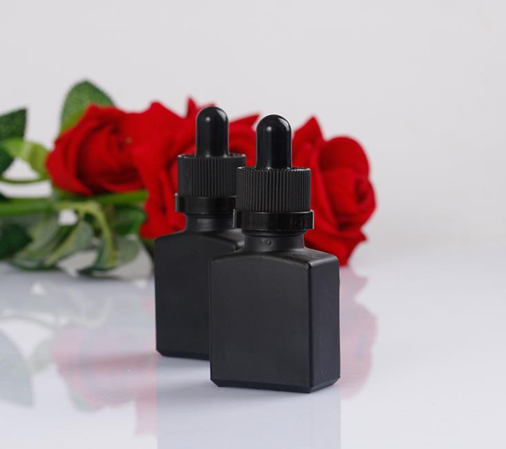 15ml 30ml Black Essential Oil Glass Dropper Bottle