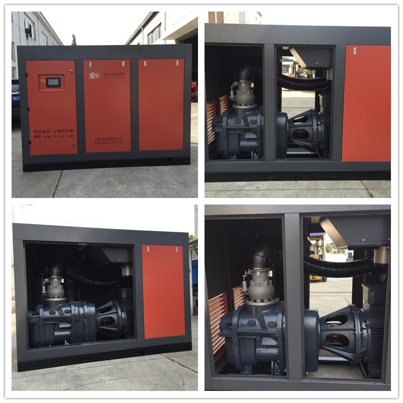 Non-Lubricated Oil-Free Screw Air Compressor with Double Stage