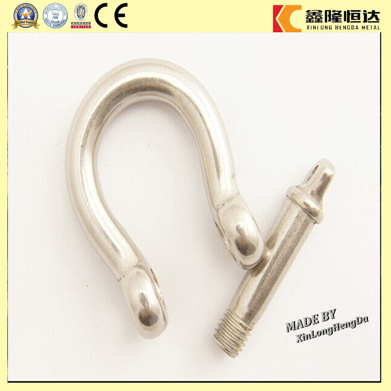 China Factory Supply Rigging Hardware Stainless Steel 4mm Steel Shackle